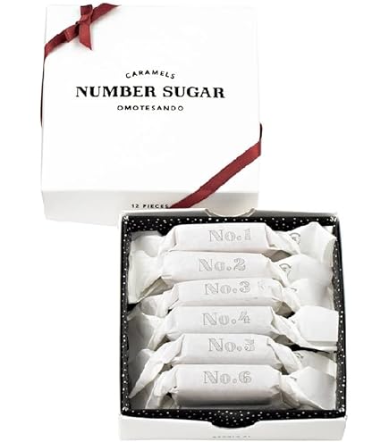 Amazon.co.jp: NUMBER SUGAR Number Sugar, 12 Pieces, Caramel, Box