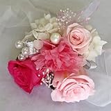 ウエディングブーケ/ブライダル/プリザーブドフラワー　リスレット　リストブーケ　ピンク　M