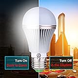 Dusk to Dawnライトセンサー電球、e27 5 WランプPost、センサーライトセキュリティ電球フェンスポストライトアウトドアwith Photosensor検出屋内照明ランプ廊下Porchパ