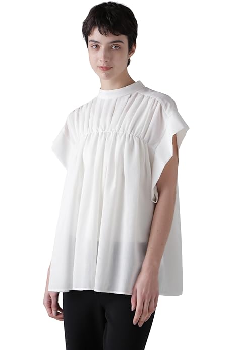 Amazon | [アドーア] サマーツィードブラウス ネイビー 38 | T