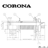 コロナ QU8-3LL 厚壁用給排気筒セット 1713021 CORONA