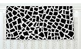 KESS InHouse Project M British Mosaic Black Fleece Baby Blanket 40 x 30 [並行輸入品]