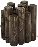 アイリスオーヤマ 連杭 丸太 ダークブラウン NRM-12