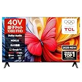 TCL 40V型 量子ドット FHD液晶テレビ 40V5C Google TV Wチューナー Airplay2 クロームキャスト Alexa対応 2025年モデル