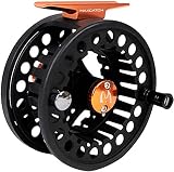 M MAXIMUMCATCH Maxcatch ECO トラウト フライリール 大アーバー #3/4#5/6#7/8 フライフィッシング (ブラック, 7/8 wt)