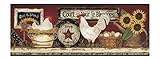 York Wallcoverings CB5538BDSMP Hen and Rooster 8 x 10 Wallpaper Memo Sample, Red/Yellow/White [並行輸入品