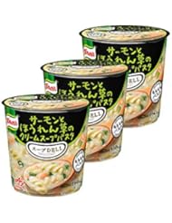 クノール スープDELI サーモンとほうれん草のクリームスープパスタ 40.3g×3個