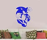 Sonic壁デカールビニールステッカー漫画アートビデオゲームのデコレーションにホーム子供男の子部屋寝室、プレイルーム、装飾snc3