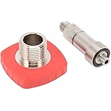 J-ouuo CO2 充填シリンダーアダプター G5/8 から 7/16‑20 コネクタステンレス鋼 CO2 インフレータブルボトルフィッティング