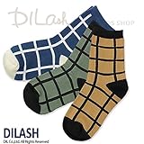(ディラッシュ) DILASHクルーソックス（チェック）/秋 S(13～15cm) ベージュ