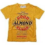 《初夏盛夏対応》 ALMOND BAR(アーモンドバー) 天竺GOOD ALMOND SUGAR半袖Tシャツ 130cm/Ma NO.AH-72208