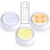 LED調光ライトシステム リモコン付き 楽天市場】3個セット リモコン付き LED プッシュライト 調光