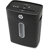 HP 電動シュレッダー 家庭用(15L / 1-3人用) 静音65dB 18ヶ月メーカー保証 / 5x18mmミニクロスカット6枚同時細断(リモートワーク/在宅勤務/オフィス) 連続細断4分間 大容ダストボックス（160枚収納）/ 小型スリム/キャス