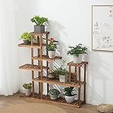 Plant shelf ソリッドウッドフラワーラック、マルチフロアフラワーポット、室内植物フラワーラック、木製フラワーラック盆栽フレーム Flower racks ( 色 : D )