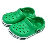 BooMart サンダル ビーチサンダル クロックス風 子供用 キッズ ベビー 男の子 女の子 園児 【YP】 fo-sa14 14cm グリーン