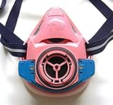 シゲマツ 取替え式防じんマスク・直結式小型防毒マスク 「TW01SC」撫子色/浅葱色(PI) Mサイズ