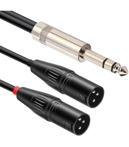 Amazon.co.jp: luxferre trs xlr 変換 xlr trs ケーブル 6.35mm trs