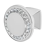Wisdomストーン4211 ch-c Isabelクロームwith Clearクリスタルキャビネットノブ、1 – 1 / 4 "