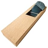 常三郎 春蘭 ヒナ型キワ鉋 押(裏)金付 白樫 48mm 右