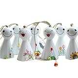 7個セラミック風鈴日本のサニードールガーデンチャイムランダムスタイルのギフト