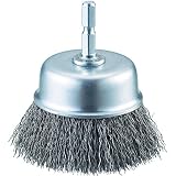 TRUSCO(トラスコ) 軸付カップブラシ φ65X軸6.35 鋼線 線径0.3 TB-6632-60