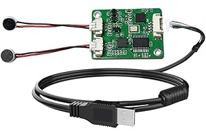 Ducevnaoe デュアルマイクアレイノイズ低減マトリックスAI音声対話キャンセル応答音声認識強化USBドライバー不要