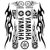 (WSY)YMH [並行輸入品]ステッカー 車用 バイク用 クリアフィルム 転写ステッカー 防水カッティング ステッカー (ブラックYHM)