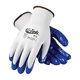 G-Tek BN 34-C229/XL Seamless Knit Nylon Glove with Nitrile Coated Smooth Grip on Palm and Fingers [並