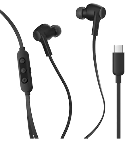 Amazon.co.jp: USB C 有線ヘッドホン、【アクティブノイズキャンセ