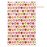 赤ちゃんにやさしい安心おむつ替えシート（日本製）　スイートストロベリーコレクション（スケアー地・アイボリー）　B0702600　日本製