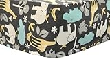 New Arrivals Crib Sheet,Zoo Animals in Aqua by New Arrivals