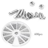 Mallofusa 600PCS 12 Kinds of M1 M1.2 M1.4 M1.6 細かい スクリュー ネジ ナット アソートメント キット