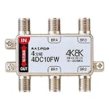マスプロ電工:4K・8K衛星放送 3224MHz対応 双方向 VU・BS・CS 4分岐器 型式:4DC10FW