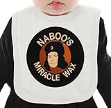 Naboo's Miracle Wax ネクタイを有する有機ビブ Medium