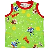 【本体綿100％】2017年 夏物 アンパンマン 天竺 宇宙総柄 ランクル Anpanman グリーン◇95cm