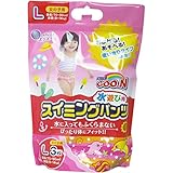水遊び用紙おむつグ～ンLサイズ・3枚入り12パック(ピンク) ※グーン スイミングパンツ