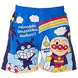 2017年 夏物 アンパンマン 男児パネル柄 ５分丈 サーフパンツ Anpanman ブルー◇90cm