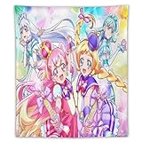 わんだふるぷりきゅあタペストリー 壁掛け ウォールタペストリー アニメタペストリー ウォールアート 美しいホームデコレーション リビングルーム/ベッドルーム/寮の装飾50"x60"
