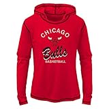 NBA Youth Girls " Loudファン"長袖フード付きTシャツ レッド