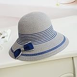 Hatrita-J 夏の砂浜帽子女日除け帽カジュアル百搭日焼け止め帽韓版太陽帽折りたたみ草編み漁師帽,a
