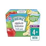 アップル＆バナナフルーツポット4×100グラム (Heinz) (x 2) - Heinz Apple & Banana Fruit Pots 4 x 100g (Pack of 2) [並行輸入品]