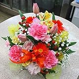 フラワーアレンジメント（生花）色はミックス系 お祝いや誕生日に華やかなプレゼント 気持ちをお花に託してお届け致します