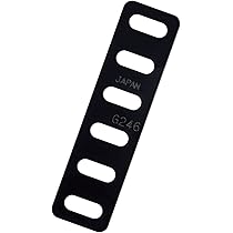 Amazon.co.jp: エーモン(amon) 取付金具 黒 穴径6mm 25×96mm バイク