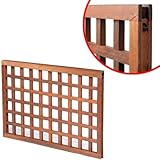 木製高級トロピカルフェンス：M 碁盤格子5枚セット（格子板3cmレール） ノーブランド品