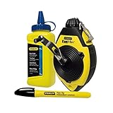 STANLEY チョークライン 30m 青チョーク・チップマーカー付 0-47-681