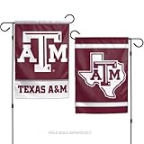 NCAA Texas A & M University Aggies 12 x 18インチ両面アウトドア庭フラグバナー