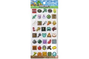 マインクラフト ぷっくりったいシール モチーフ ぷっくり シール キャラクター 立体 立体シール 可愛い かわいい ぷくぷく