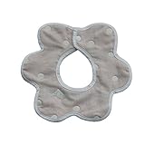 MIUSE　ビブ　ベビー　よだれかけ　６重　１００％綿 (丸点一枚)