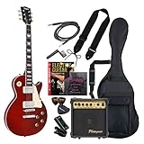 PhotoGenic エレキギター 初心者入門エントリーセット LPタイプ LP-260/WR ワインレッド [ソフトケース/シールド/アンプ/チューナー/ストラップ/ピック/ピックケース/弦/ワインダー/教則DVD/調整用レンチ付属]