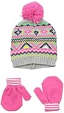 Carters baby-girls Fair Isle帽子ミトンセット カラー: グレイ